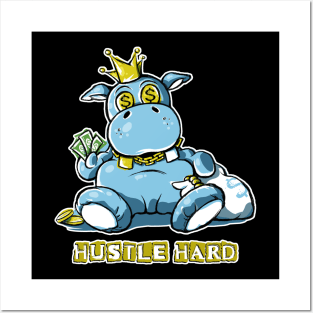 Hustle Hard Gold Posters and Art